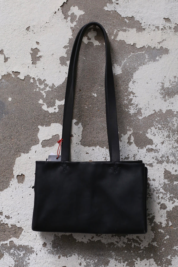 m.a+ 25 Spring/Summer Calfskin Shoulder Handbag Handmade by Italian Craftsmen MA-BPHI13 VIB1,0-HEI Black